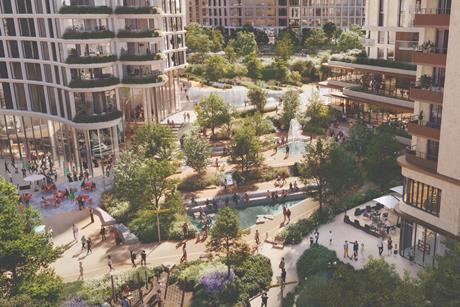 The Cascades at Earls Court - CGI. Image courtesy of ECDC