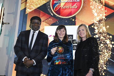 Jo Winchester is inducted into the Hall of Fame by Talent Tap’s Naomi Ambrose